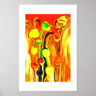 Gouden regen kunst poster