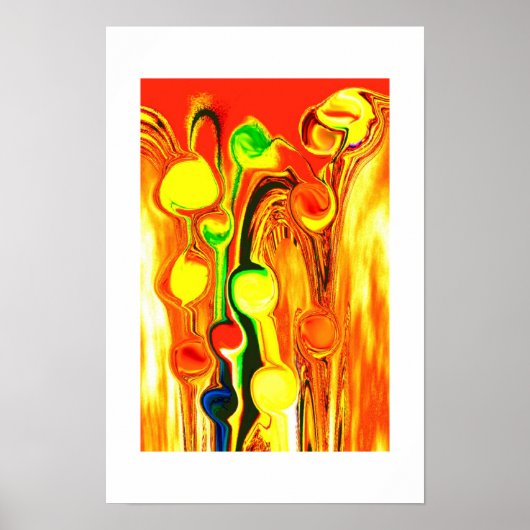 Gouden regen kunst poster (Voorkant)