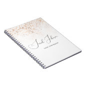 Gouden Regen Persoonlijke Professionele Notitieboe Notitieboek (Rechterzijde)