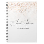 Gouden Regen Persoonlijke Professionele Notitieboe Notitieboek (Voorkant)