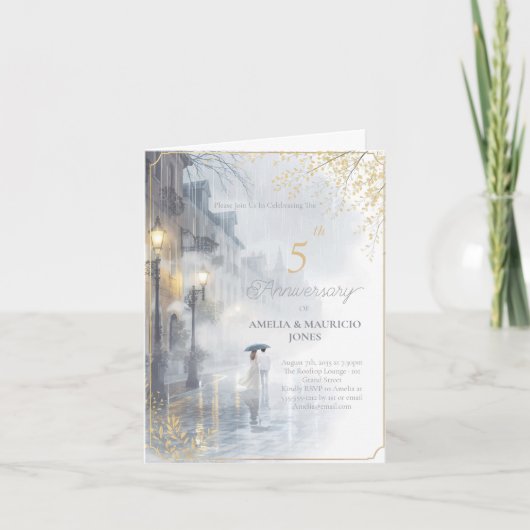 Gouden Regen Romance huwelijksjubileum (Voorkant)