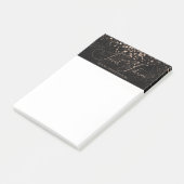 Gouden Regen Zwart Persoonlijk Professioneel Post-it® Notes (Schuin)