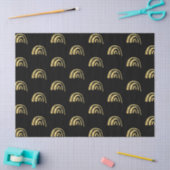 Gouden regenboog en zwart tissuepapier (Craft)