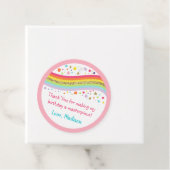 Gouden Regenboog Kunst Partij Verjaardag Dank u Bedankjes Labels (In situ)