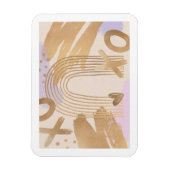 Gouden regenboog XOXO magneet (Verticaal)