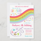 gouden regenboogkunstpartij voor een magerdag kaart (Voorkant)