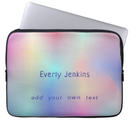 gouden regenboogschubber laptop sleeve