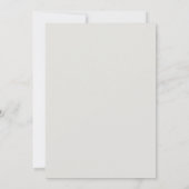 Gouden regendruppels en script baby shower nodigen kaart (Achterkant)