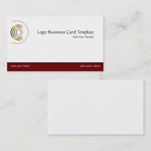 Gouden Reiki Logo - Eenvoudige halve maan Reiki Lo Visitekaartje