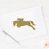 Gouden Reiten Sticker (Envelop)