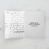 gouden rekwieg afstuderen met pet kaart (Binnen)