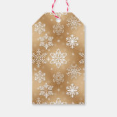 gouden rekwieg met Santa hat Cadeaulabel (Achterkant)