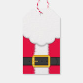 gouden rekwieg met Santa hat Cadeaulabel (Achterkant)