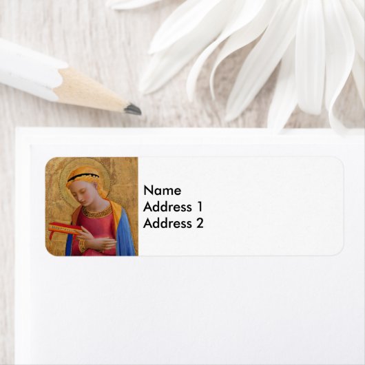  Gouden Religieus Figuur Etiket (Insitu)