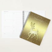 Gouden Rendier Besneeuwde Feestdagen Planner (Display)