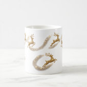 Gouden Rendier Kerstmug Koffiemok (Center)
