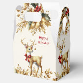 Gouden Rendier Vakantie Cadeaubox Bedankdoosjes (Geopend)