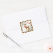 Gouden rendieren Sticker (Envelop)