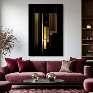 Gouden Resonantie Canvas Afdruk