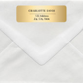 Gouden retouradres  etiket