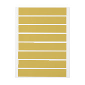 Gouden Retouradreslabel met Rondom Afdruk (Vel)