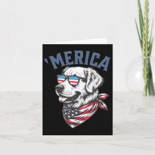Gouden Retriever 4 juli Amerika Amerika Zonnebril Kaart