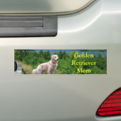 Gouden Retriever Aan Het Meer Bumpersticker Moeder (Op auto)