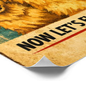 Gouden Retriever Aanmoediging Poster (Hoek)