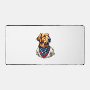 Gouden Retriever Americana Vintage Gegraveerd T-sh Bureaumat