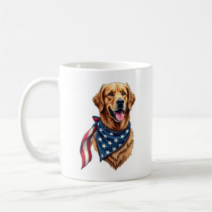 Gouden Retriever Americana Vintage Gegraveerde T-s Koffiemok