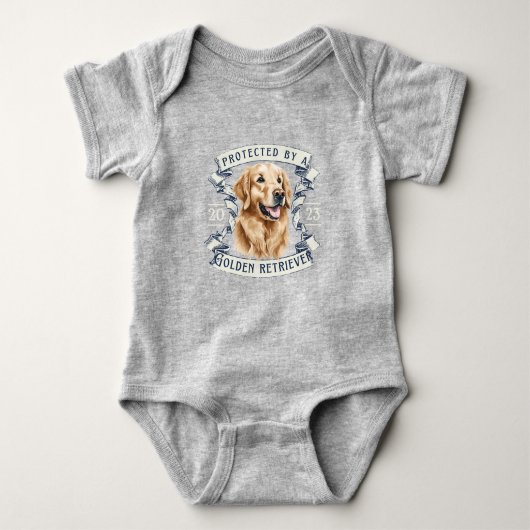Gouden Retriever Baby Bodypakje Romper (Voorkant)