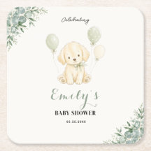 Gouden Retriever Baby Shower Salie Groene Eucalypt
