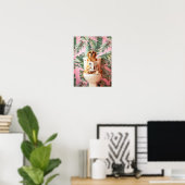 Gouden Retriever Badkamer Print, Grappige Poster B (Thuiskantoor)
