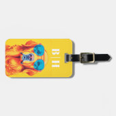 Gouden Retriever Bagage Label (Voorkant horizontaal)