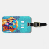 Gouden Retriever Bagage Label (Voorkant horizontaal)
