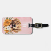 Gouden Retriever Bagage Label (Voorkant horizontaal)