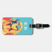 Gouden Retriever Bagage Label (Voorkant horizontaal)