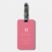 Gouden Retriever Bagage Label (Achterkant verticaal)