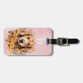 Gouden Retriever Bagage Label (Voorkant horizontaal)