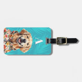 Gouden Retriever Bagage Label (Voorkant horizontaal)