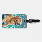 Gouden Retriever Bagage Label (Voorkant horizontaal)