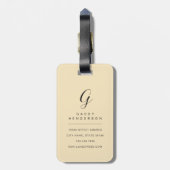 Gouden Retriever Bagage Label (Achterkant verticaal)