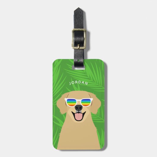Gouden Retriever Bagage Labels (Voorkant verticaal)