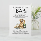 Gouden Retriever Bar Menu (Staand voorkant)