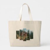 Gouden Retriever Berghut  Grote Tote Bag (Achterkant)