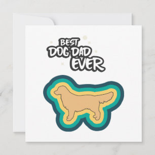 Gouden Retriever Beste Hond Papa Ooit Ik Woef Jou Kaart