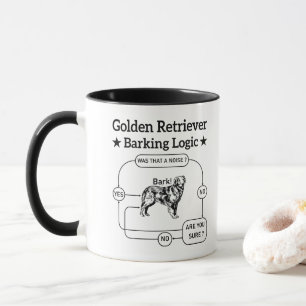 Gouden Retriever Blaaslogica Grappige Hond Sarcasm Mok