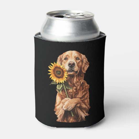 Gouden Retriever Blikjeskoeler (Blikje Voorkant)