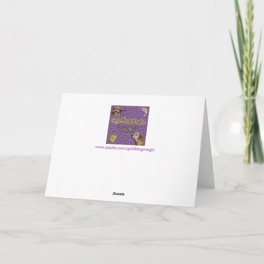 Gouden Retriever Boerderij Verjaardag Kaart (Achterkant)