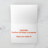 Gouden Retriever Bouw Verjaardag Kaart (Binnen)